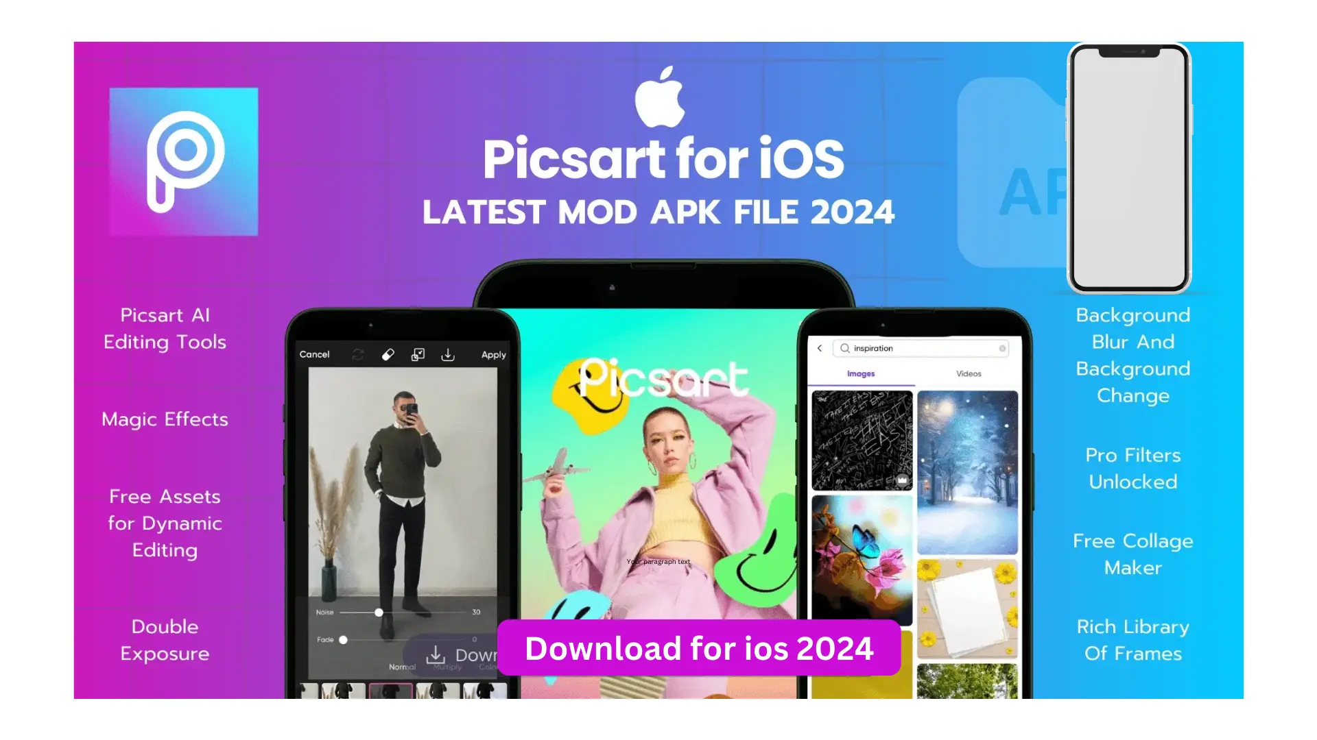PicsArt MOD APK For iOS: